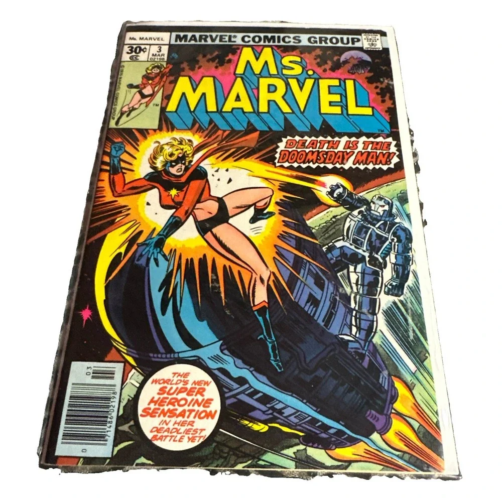 VTG  Marvel Comics - MS. MARVEL #3  MAR- Death Is The Doomsday Man!